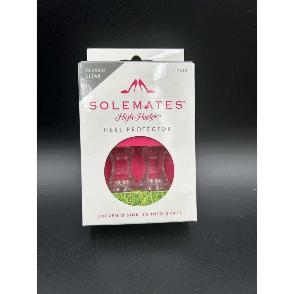 Solemates Womens High Heeler Classic Heel Protector Clear 1 Pair NWT